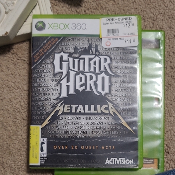 Other - Guitar Hero Metallica Xbox 360 Game - Green Case